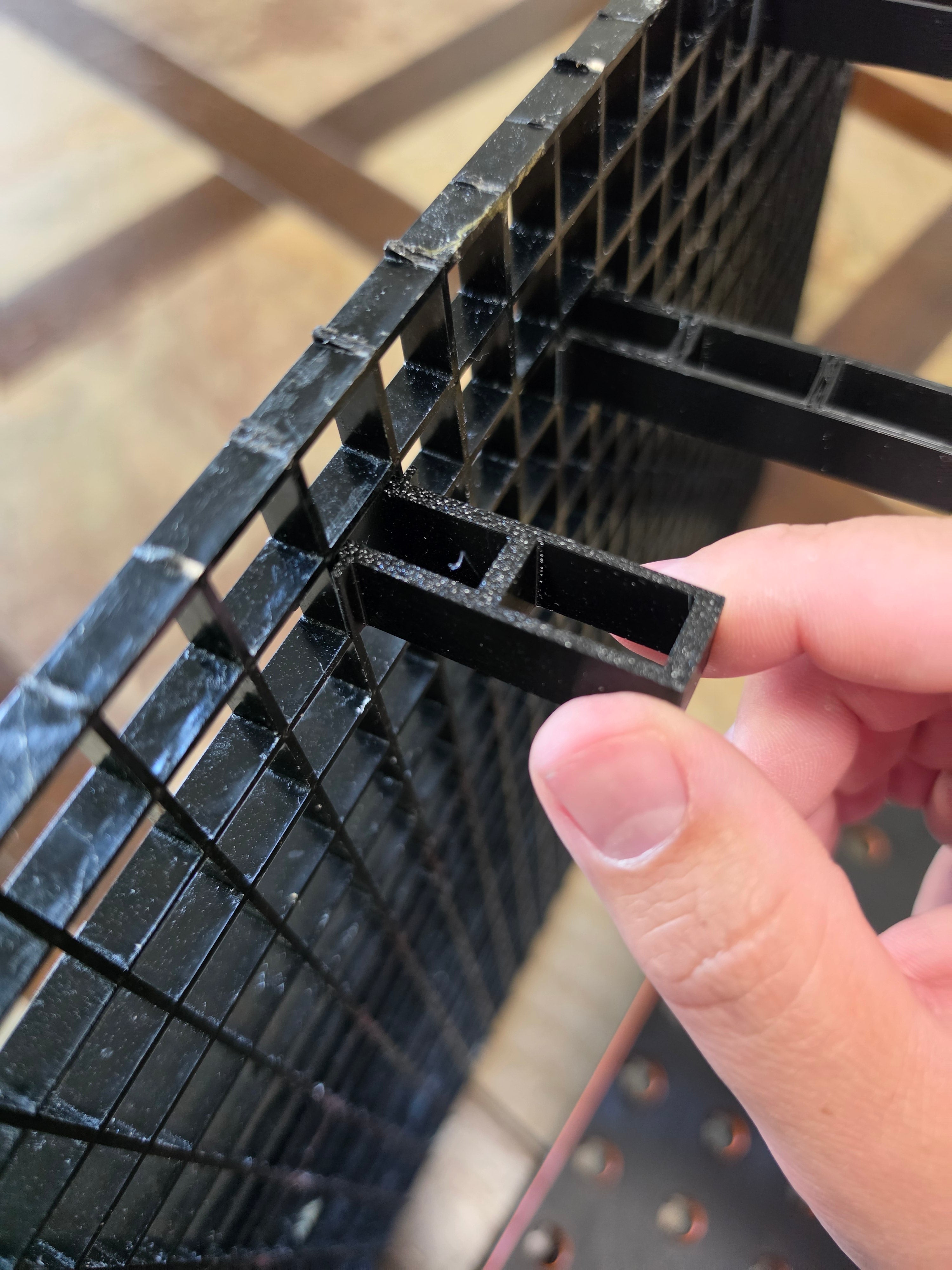 STL:  Snap-In Legs for Egg Crate Frag Rack Support