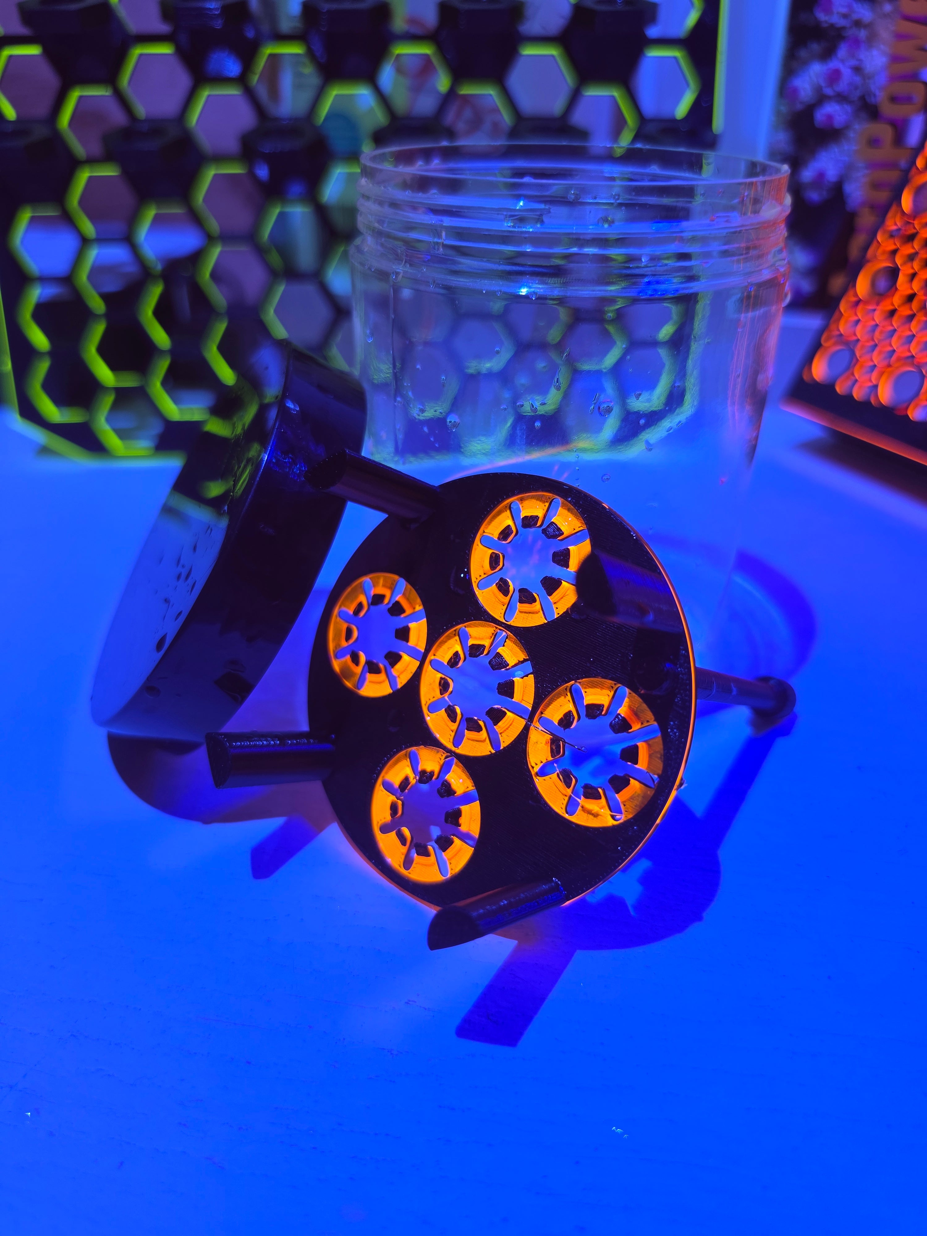 STL:  Large Coral Cup Shipper for Torches, Hammers & Acros | Holds 5 Frags Securely